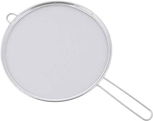 Shimomura Planning Oil Splash Prevention Guard, 9.4 inches (24 cm), Made in Japan, Dishwasher Safe, Easy to Hold with One Hand, Prevents Splashing, Gap Storage, Hooked on Hooks, Fried Food, Tempura