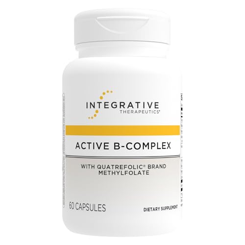Integrative Therapeutics Active B-Complex - with Choline and Methylfolate - Cellular Energy, Immune Function & Heart Health Support with Vitamins B2, B6 & B12* - Gluten-Free -60 Capsules (30 Servings)