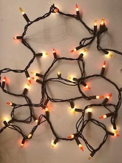 Fairy Lights Fall Mini Lights Amber Orange Golden Yellow Autumn Decor Fairy String Lights Indoor/Outdoor Halloween Parties Garden Patio Thanksgiving Fall Weddings 50 Lights 12 ft (1 Set)