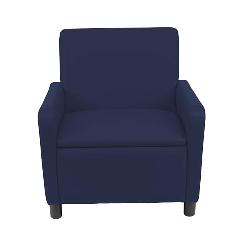 Image of FDP Kid Comfort Collective Modular Club Chair with Arms - Navy