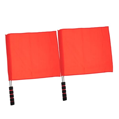 NULYLU Match Referee Flags Hand Signal Flags Bright Fabric Comfortable Handle