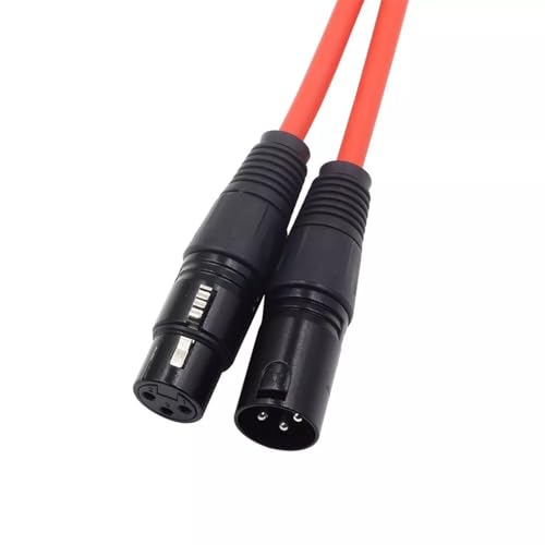 Image of hayden XLR Male to Female Microphone Cable 3 Meter for Musical Instruments, DJ & VJ Equipment, Recording, Computer, PA & Stage, Cables & Leads (ORANGE)