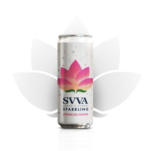 Image of SVVA Sparkling Water Can 250ml | Premium Sparkling Water CAN | Sugar Free Drinks | Zero Calorie Drink | Carbonated Water | Proudly Made in India (Pack of 8)
