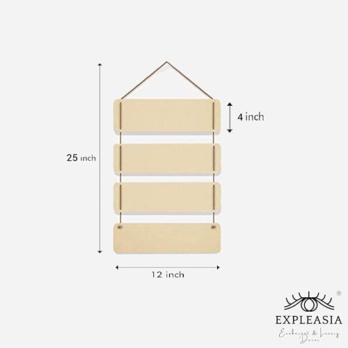 Image of EXPLEASIA Decorative Wall Hanging Wooden Decoration Item for Home Office Living Room Bedroom Decoration Items Home Decor Gift Items (Welcome To Our Chaos)