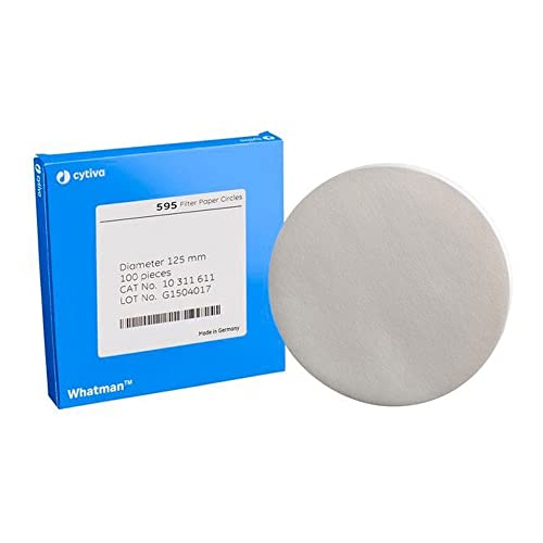 Whatman 10311687 Quantitative Filter Paper Sheet, 4-7 Micron, Grade 595, 580mm Length x 580mm Width (Pack of 100)
