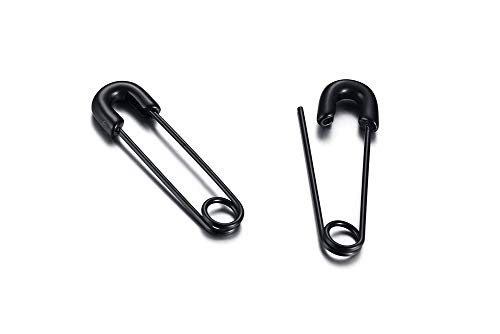 Stainless Steel Stylish Cartilage Earrings Punk Goth Safety Pin Earrings for Women Girl 90s Hoop Earrings Fashion Stylish Earrings Collection for BFF Mom,non fade3