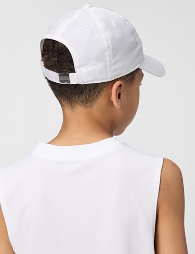 Image of Nike Unisex Big Kids' Club Dri-FIT Unstructured Metal Swoosh Cap Hat | Boys and Girls