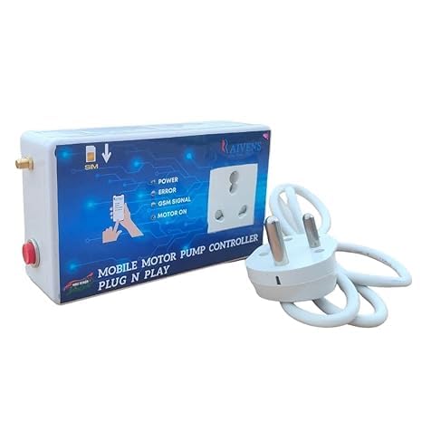 RAIVENS Mobile-Controlled Single Phase Motor Controller - Operate Electrical appliances remotely, Inclusive of 16amp Socket & Plug, Suitable for 1.5hp Motors Unmatched Control at Your fingertips. (B08DL2M42X) Amazon Price History, Amazon Price Tracker