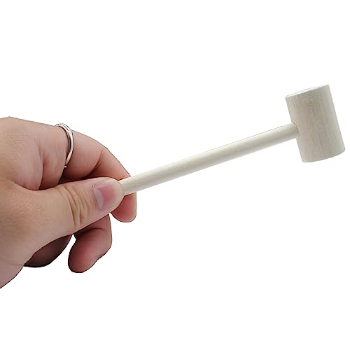 Image of Litoexpe 12pcs Mini Wooden Hammers 38x24mm