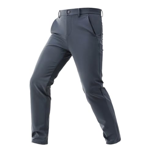 Glideactive - Men's Active Khaki Pants with Expandable Waistband,Caracomfy Mens Business Casual Stretch Slacks