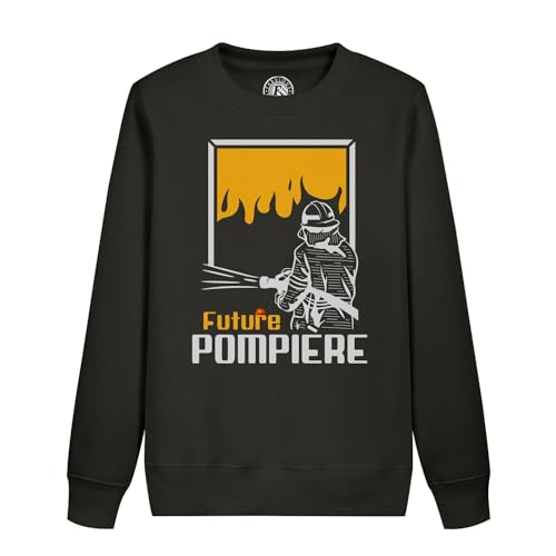 Sweatshirt enfant future pompière, cadeau idéal métier héroïque