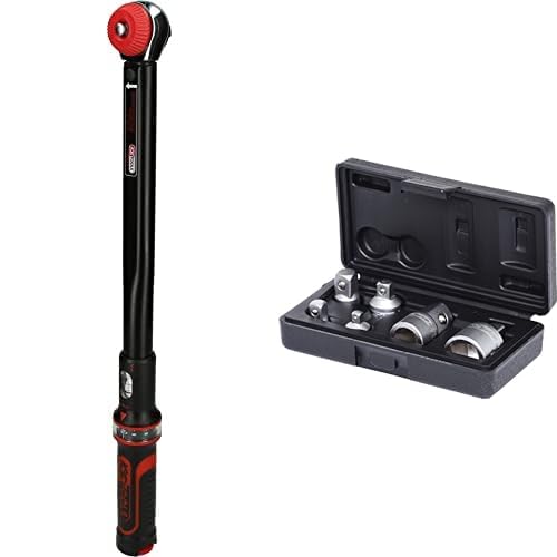 Clé dynamométrique 1/4 KS Tools 516.1412 avec coffret d'augmentateurs et réducteurs 911.0106