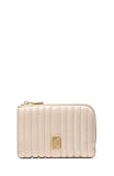 kate spade new york Women's Deco Pebbled Leather Small Compact Wallet, Quilted Milk Glass, One Size