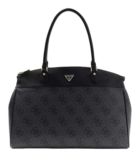 Sac à épaule GUESS de voyage Travel Deluxe Dome Tote Coal Logo gris foncé