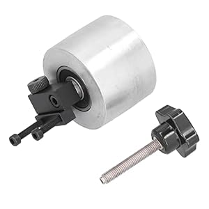 Aolidsive Aluminum Alloy Belt Grinder Tracking Wheel 65mm X 50mm Drive Wheel for Belt Machine 1000 RPM Woodworking Tools Accessories