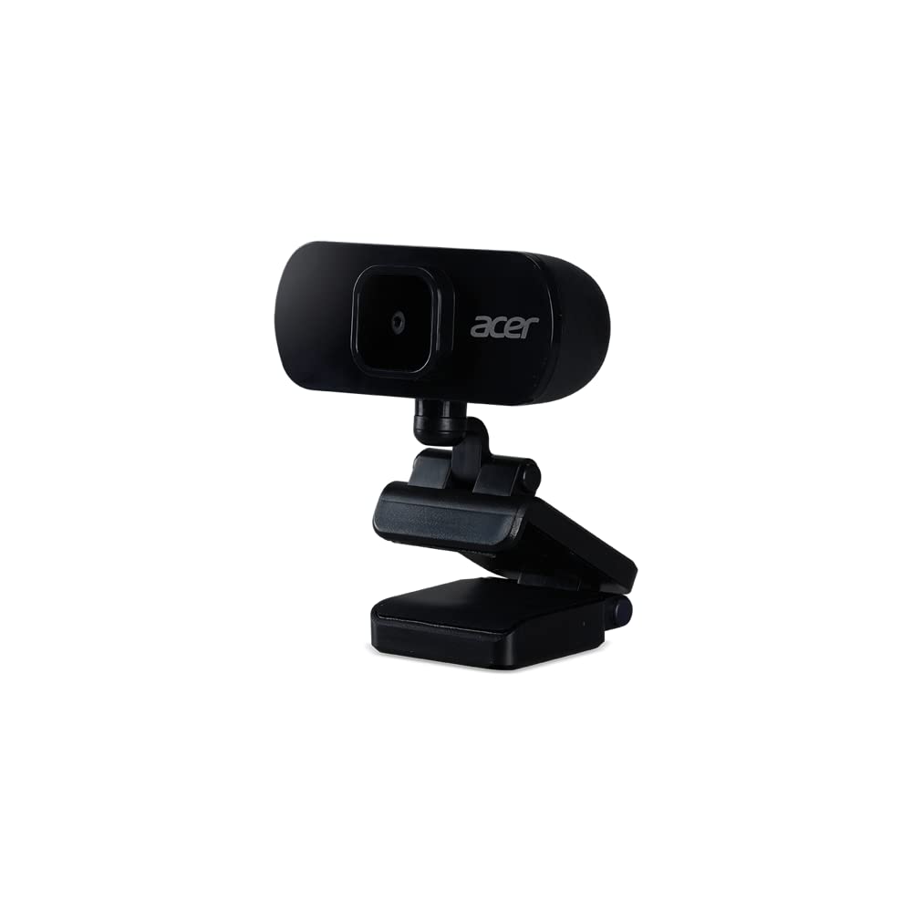 acer FHD Conference Webcam, Webcam pour Ordinateur avec Microphone, Résolution Full HD 2 MP, Audio Numérique, Rotation 360 Degrés, Câble USB, Noir