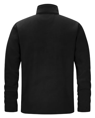 33,000ft Men's Full Zip Fleece Jacket Lightweight Warm Soft Polar Long Sleeve Jackets with Pockets for Winter Hiking Casual2