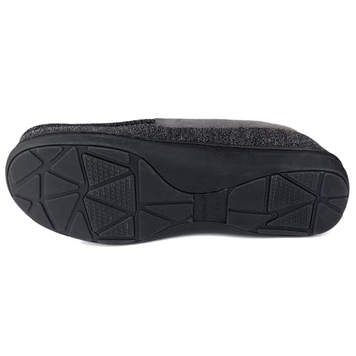 Image of ULTRAIDEAS Men's Moc-Toe Slippers Loafer House Shoes Indoor Outdoor Memory Foam with Breathable&Warm Knit Upper