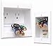 PowerBridge TWO-PRO-6 Dual Outlet TV Cord Hider for Wall Mounted TVs - Recessed In-Wall Cable hider System for Power & Low Voltage - Matches Existing Outlets -Hide Wires With this Easy DIY Install Kit