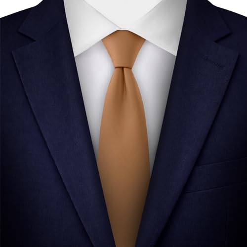 Image of Jacob Alexander Men's Slim Width 2.75 inch Solid Color Tie
