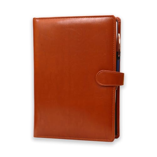 Image of COI Brown Faux Leather File and Folder for Certificate and Document for Student Portfolio