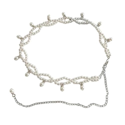 Ceintures de perles pour femme avec pompon et perles imitation haut de gamme