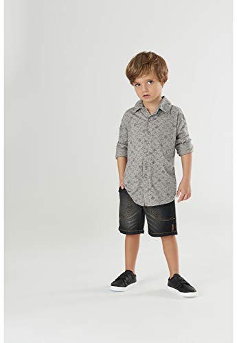 Camisa em Meia Malha Manga Longa Up Baby