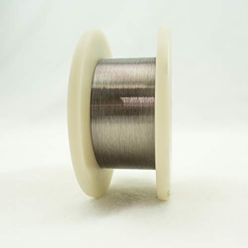 0.0020'' (0.0508 mm) Diameter 99.95% Tungsten Fine Wire, 25 feet, Cleaned and straightened
