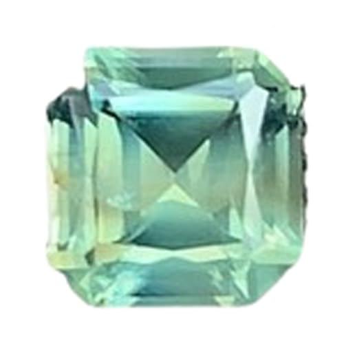 Saphir vert naturel en vrac de 6,5 mm taillé en coussin pour création de bijoux DIY GH_NAT_09591