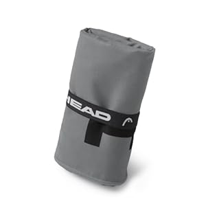 HEAD Active – Serviette de Bain Polyvalente avec Elastique, Serviette Microfibre Extra Absorbante Légère à Séchage Rapide Idéal comme Serviette Sport, Serviettes de Bain peu Encombrantes pour Voyage