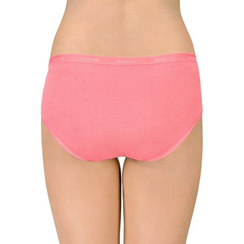 Image of Amante Solid Cotton Low Rise Hipster Panty Pack(Pack of 3)