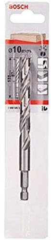 Bosch 2608595524 Hex Shank Wood Drill Bit, 10mm x 87mm x 133mm, Silver