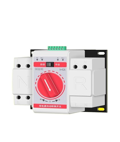 Commutateur de transfert automatique miniature 2P 6A pour double alimentation électrique
