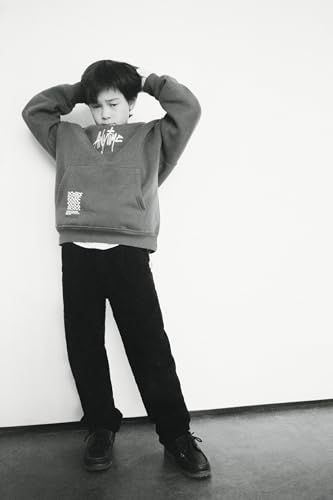 Image of Alan Jones Clothing Cotton Blend Printed Hoodies For Boys