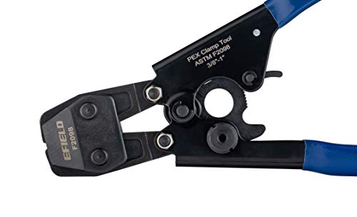 Efield Pex Cinch Clamp/Ear Hose Clamps Crimping Tool For Stainless Steel Clamps Sizes From 3/8" To 1" With Metal Pipe Cutter 20Pcs 1/2" And 10 Pcs 3/4" Clamps Suit All Us F2098 Standards #TOP5