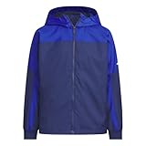[アディダス] パーカー エッセンシャルズ ウーブンジャケット キッズ KCE65 ダークブルー/チームロイヤルブルー (JM4519) J160