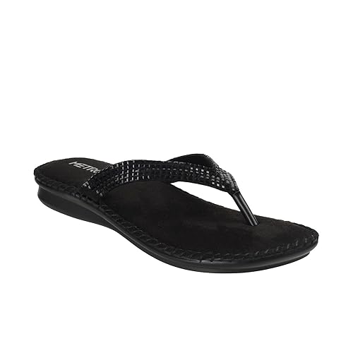 Image of Metro Women's Gold Embellished Casual Comfort Fashion Slippers