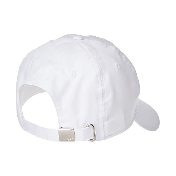 Nike-Unisex-Sportswear-Heritage86-Cap NIKE OneSize Swoosh H86, White/Metallic Silver, One Size