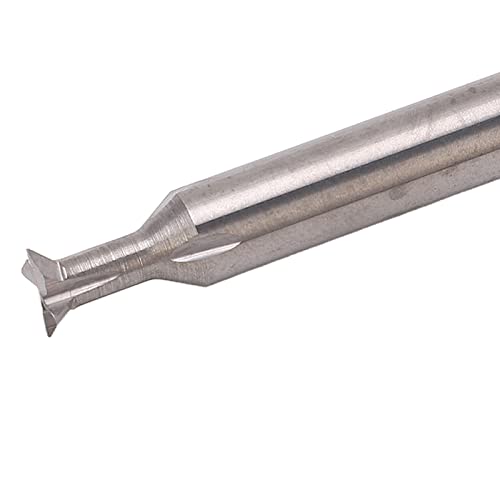 Image of Dovetail Router Bit 4 Flutes Carbide Dovetail Bit 6mm Dia Shank 50mm Length Universal Dovetail Milling Cutter Dovetail Joint Router Bits(45 Degree)