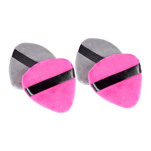 LIFKOME 4pcs Makeup Loose Powder Puff Water Drop Shape Full Canvas Natural Application Compact Lightweight