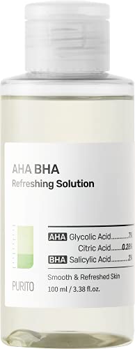 PURITO AHA BHA Refreshins Solution 100ml / 3.38 fl oz toner facial, ingredientes veganos Cover