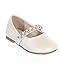 iGirlDress Infant Toddler Girls Straps Flower Girls Shoes S116 Ivory Size 3
