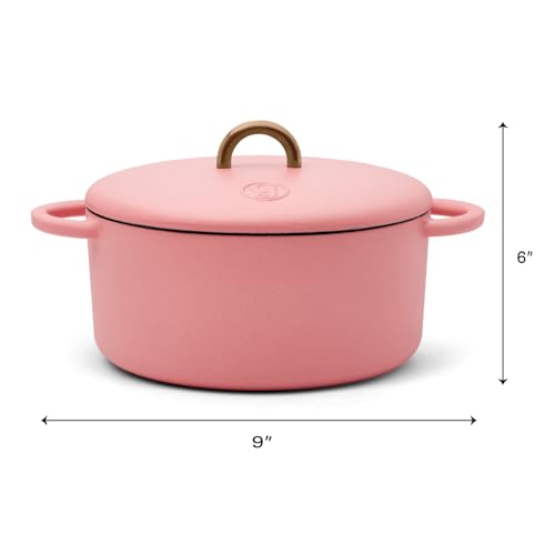 Image of Great Jones 3.5 Quart Enameled Cast Iron Dutch Oven Pot w /Lid (Taffy)