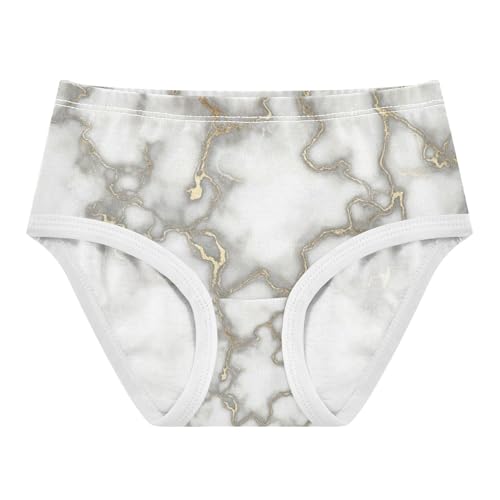 Marble White Toddler Girl Undies, Girls Briefs, 2T–8 Years