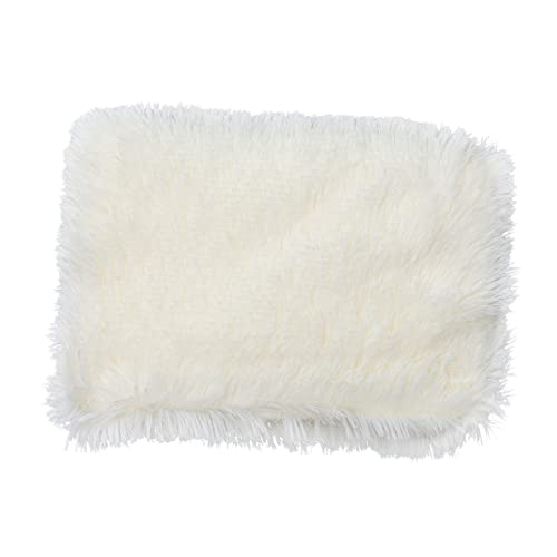 Homoyoyo Manta para Perros de Pelo Doble Suave y Cálida Cobertura Protectora para Cama y Sofá Acolchada y Cómoda para Mascotas Pequeñas S Color Blanco