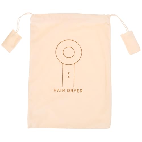 PACKOVE Bolsa Para Secador De Pelo Bolsa Para Secador De Pelo Bolsa Para Secador De Pelo Bolsa Con Cordón Contenedor De Viaje Bolsa De Almacenamiento Con Cordón, Beige