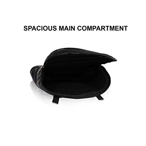 TRAVALATE® Pack of 2 Polyester Waterproof Motorcycle Saddle Bag, Universal Side Bag/Saddle/Travel Bag/Carrier for All Bike (Black)