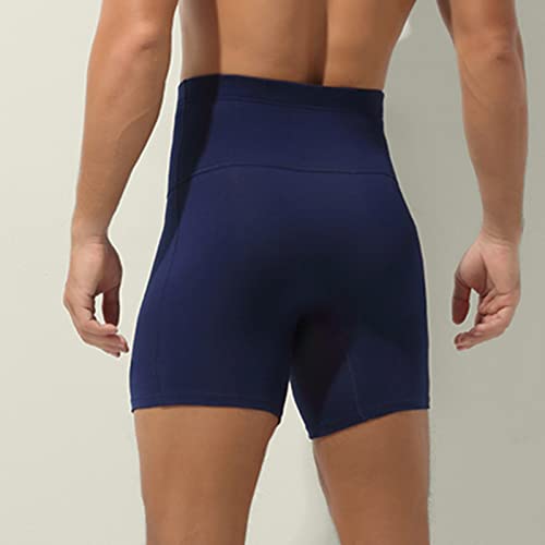 Mens Underwear Boxer Briefs Cotton High Waisted Breathable Sexy Underwear Cool Pouch Comfortable Soft Stretch Underwear3