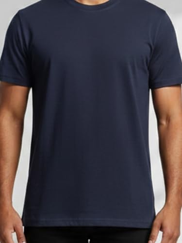 Image of Dollar Easy Fit Cotton Blend Pack of 1 Solid Men's Round Neck T-Shirt