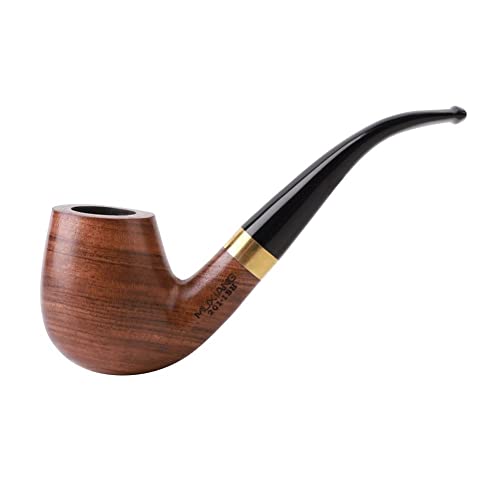 Pipe à tabac pliée bois de poire filtres charbon actif